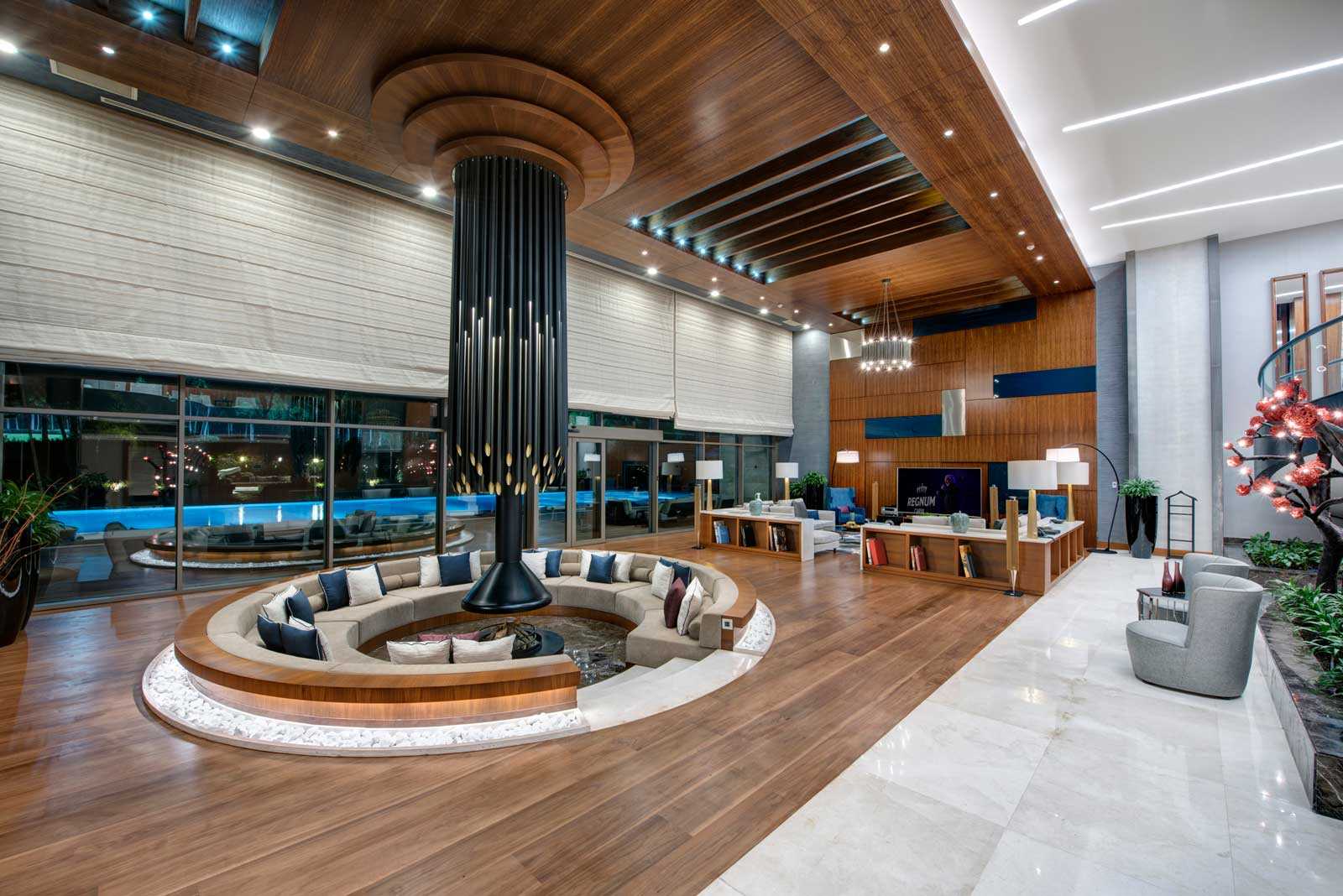 Regnum Carya Crown Villa Главная гостиная
